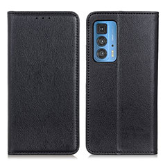 Coque Portefeuille Livre Cuir Etui Clapet N01P pour Motorola Moto Edge S Pro 5G Noir