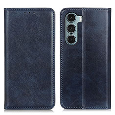 Coque Portefeuille Livre Cuir Etui Clapet N01P pour Motorola Moto Edge S30 5G Bleu