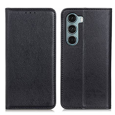 Coque Portefeuille Livre Cuir Etui Clapet N01P pour Motorola Moto Edge S30 5G Noir