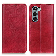 Coque Portefeuille Livre Cuir Etui Clapet N01P pour Motorola Moto Edge S30 5G Rouge