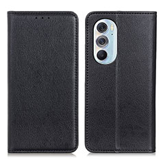 Coque Portefeuille Livre Cuir Etui Clapet N01P pour Motorola Moto Edge X30 5G Noir