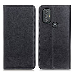 Coque Portefeuille Livre Cuir Etui Clapet N01P pour Motorola Moto G Power (2022) Noir