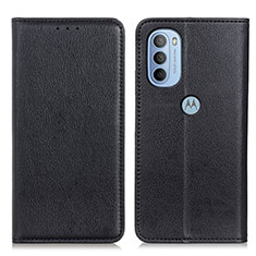 Coque Portefeuille Livre Cuir Etui Clapet N01P pour Motorola Moto G31 Noir