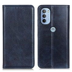 Coque Portefeuille Livre Cuir Etui Clapet N01P pour Motorola Moto G41 Bleu