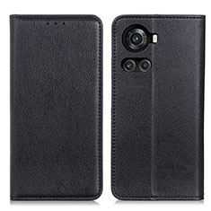 Coque Portefeuille Livre Cuir Etui Clapet N01P pour OnePlus 10R 5G Noir