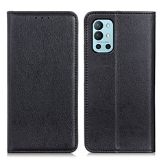 Coque Portefeuille Livre Cuir Etui Clapet N01P pour OnePlus 9R 5G Noir