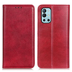 Coque Portefeuille Livre Cuir Etui Clapet N01P pour OnePlus 9R 5G Rouge