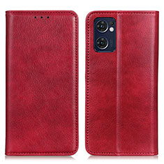 Coque Portefeuille Livre Cuir Etui Clapet N01P pour OnePlus Nord CE 2 5G Rouge