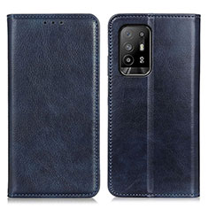 Coque Portefeuille Livre Cuir Etui Clapet N01P pour Oppo A94 5G Bleu