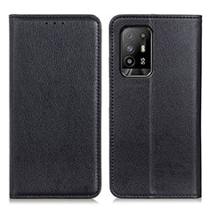 Coque Portefeuille Livre Cuir Etui Clapet N01P pour Oppo A95 5G Noir