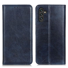 Coque Portefeuille Livre Cuir Etui Clapet N01P pour Samsung Galaxy A04s Bleu