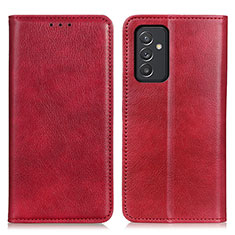 Coque Portefeuille Livre Cuir Etui Clapet N01P pour Samsung Galaxy A05s Rouge