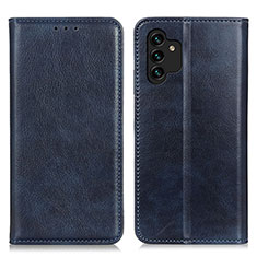 Coque Portefeuille Livre Cuir Etui Clapet N01P pour Samsung Galaxy A13 4G Bleu