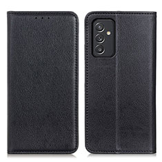 Coque Portefeuille Livre Cuir Etui Clapet N01P pour Samsung Galaxy A15 4G Noir