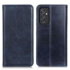 Coque Portefeuille Livre Cuir Etui Clapet N01P pour Samsung Galaxy A15 5G Bleu