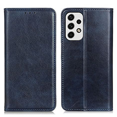 Coque Portefeuille Livre Cuir Etui Clapet N01P pour Samsung Galaxy A23 5G Bleu