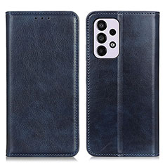 Coque Portefeuille Livre Cuir Etui Clapet N01P pour Samsung Galaxy A33 5G Bleu