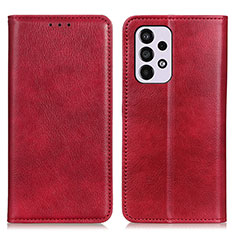 Coque Portefeuille Livre Cuir Etui Clapet N01P pour Samsung Galaxy A33 5G Rouge