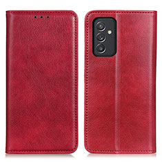 Coque Portefeuille Livre Cuir Etui Clapet N01P pour Samsung Galaxy A82 5G Rouge