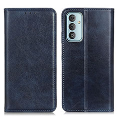 Coque Portefeuille Livre Cuir Etui Clapet N01P pour Samsung Galaxy M23 5G Bleu