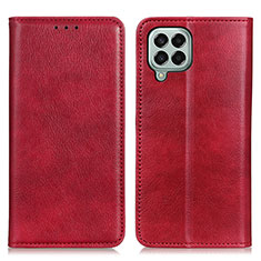 Coque Portefeuille Livre Cuir Etui Clapet N01P pour Samsung Galaxy M33 5G Rouge