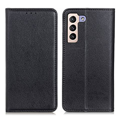 Coque Portefeuille Livre Cuir Etui Clapet N01P pour Samsung Galaxy S21 FE 5G Noir