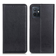 Coque Portefeuille Livre Cuir Etui Clapet N01P pour Vivo Y33e 5G Noir