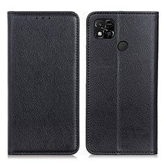 Coque Portefeuille Livre Cuir Etui Clapet N01P pour Xiaomi POCO C31 Noir