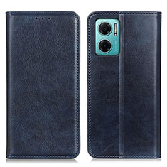 Coque Portefeuille Livre Cuir Etui Clapet N01P pour Xiaomi Redmi 10 Prime Plus 5G Bleu