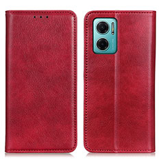 Coque Portefeuille Livre Cuir Etui Clapet N01P pour Xiaomi Redmi 11 Prime 5G Rouge