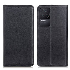 Coque Portefeuille Livre Cuir Etui Clapet N01P pour Xiaomi Redmi K50 5G Noir