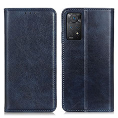 Coque Portefeuille Livre Cuir Etui Clapet N01P pour Xiaomi Redmi Note 11 Pro 5G Bleu