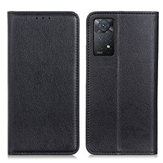 Coque Portefeuille Livre Cuir Etui Clapet N01P pour Xiaomi Redmi Note 11 Pro 5G Noir