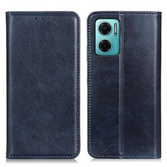 Coque Portefeuille Livre Cuir Etui Clapet N01P pour Xiaomi Redmi Note 11E 5G Bleu