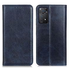 Coque Portefeuille Livre Cuir Etui Clapet N01P pour Xiaomi Redmi Note 12 Pro 4G Bleu