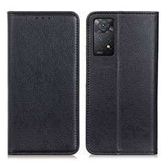 Coque Portefeuille Livre Cuir Etui Clapet N01P pour Xiaomi Redmi Note 12 Pro 4G Noir