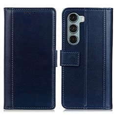 Coque Portefeuille Livre Cuir Etui Clapet N02P pour Motorola Moto Edge S30 5G Bleu