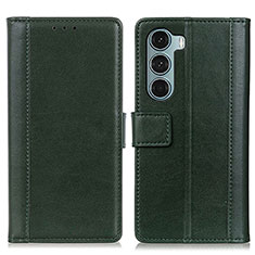 Coque Portefeuille Livre Cuir Etui Clapet N02P pour Motorola Moto Edge S30 5G Vert