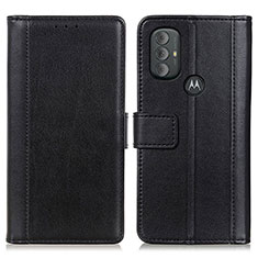 Coque Portefeuille Livre Cuir Etui Clapet N02P pour Motorola Moto G Play (2023) Noir