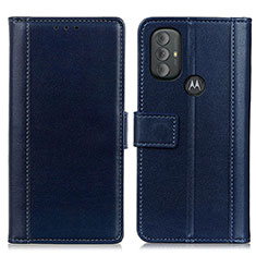 Coque Portefeuille Livre Cuir Etui Clapet N02P pour Motorola Moto G Power (2022) Bleu
