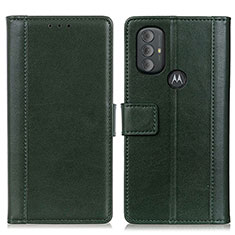 Coque Portefeuille Livre Cuir Etui Clapet N02P pour Motorola Moto G Power (2022) Vert