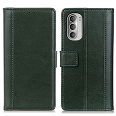 Coque Portefeuille Livre Cuir Etui Clapet N02P pour Motorola Moto G Stylus (2022) 4G Vert