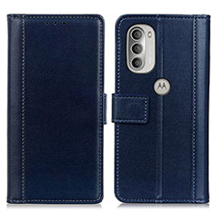 Coque Portefeuille Livre Cuir Etui Clapet N02P pour Motorola Moto G51 5G Bleu