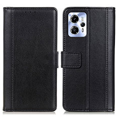 Coque Portefeuille Livre Cuir Etui Clapet N02P pour Motorola Moto G53 5G Noir