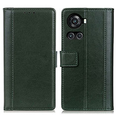 Coque Portefeuille Livre Cuir Etui Clapet N02P pour OnePlus 10R 5G Vert