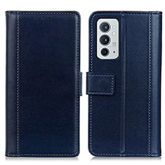 Coque Portefeuille Livre Cuir Etui Clapet N02P pour OnePlus 9RT 5G Bleu