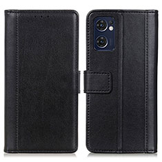 Coque Portefeuille Livre Cuir Etui Clapet N02P pour OnePlus Nord CE 2 5G Noir