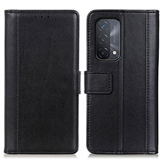 Coque Portefeuille Livre Cuir Etui Clapet N02P pour Oppo A54 5G Noir