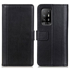 Coque Portefeuille Livre Cuir Etui Clapet N02P pour Oppo A94 5G Noir