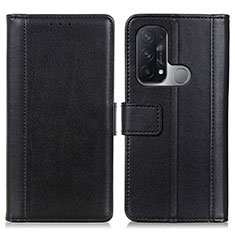 Coque Portefeuille Livre Cuir Etui Clapet N02P pour Oppo Reno5 A Noir